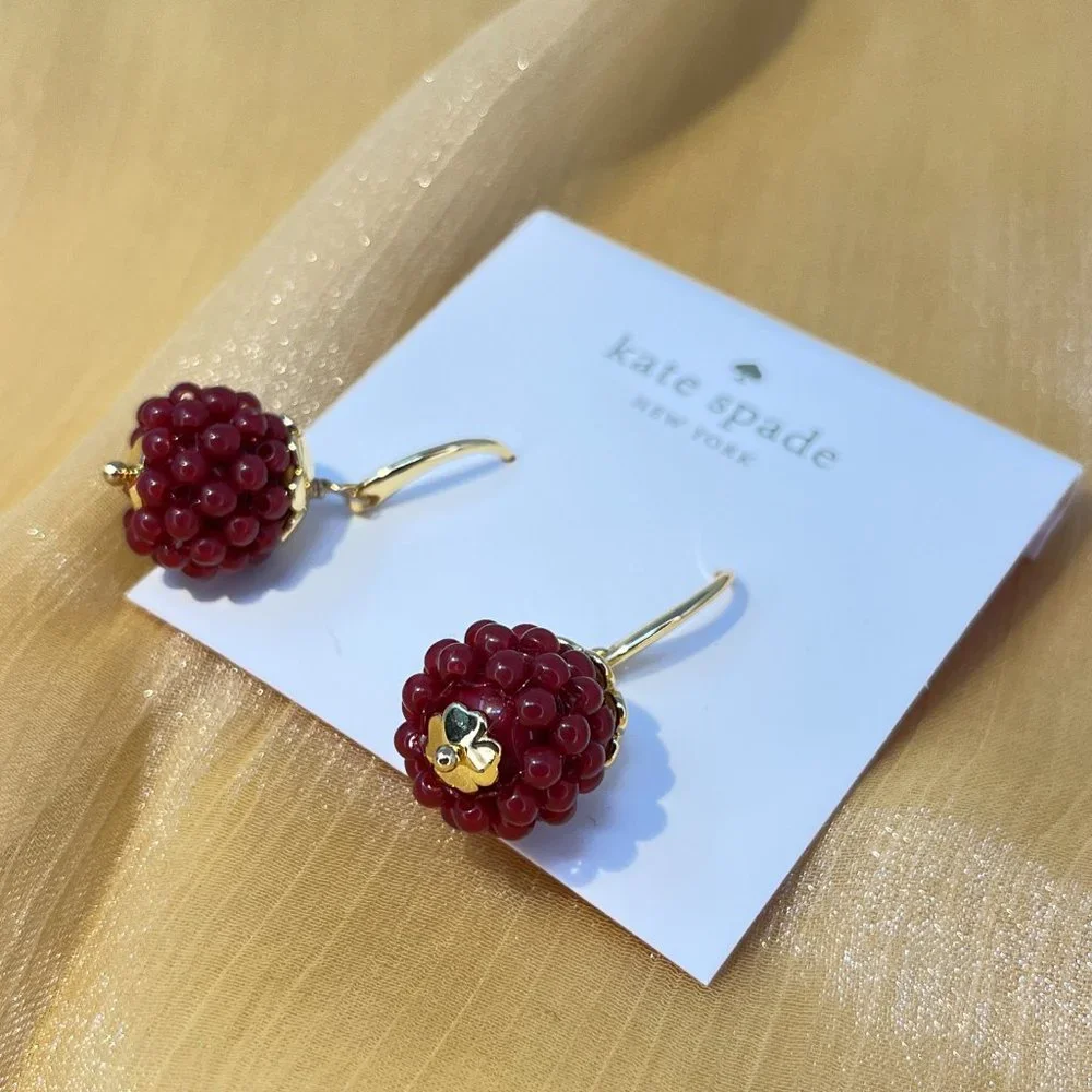 Kate Spade Very Berry Drop Earrings - Picture 2 of 7